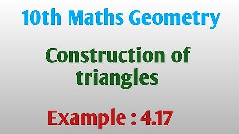 Example : 4.17 in 10th Maths Geometry @JRMaths517