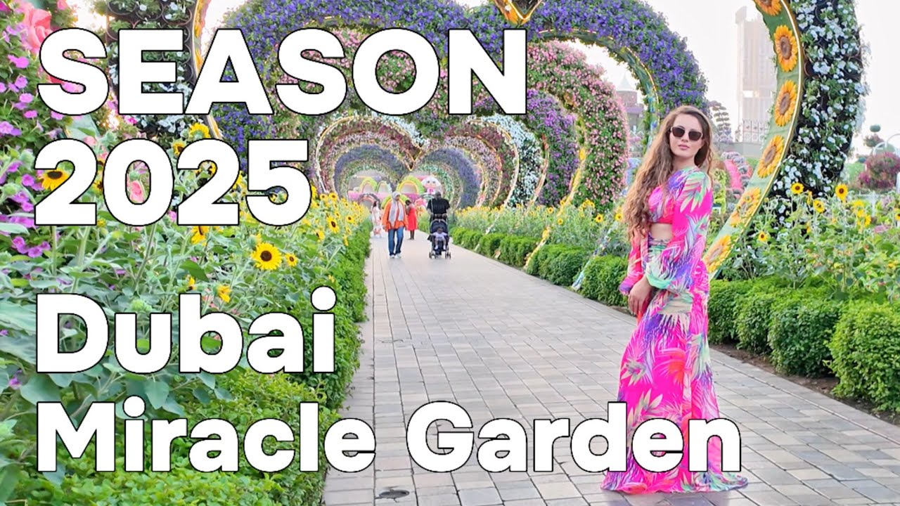 Dubai 🇦🇪 Amazing Miracle Garden, New Season 2025 [4K] Walking Tour