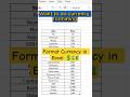 Format Currency in Excel in 1 Second! 💸 #Shorts