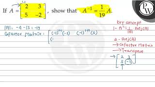 If \( A=\left[\begin{array}{rr}2 & 3 \\ 5 & -2\end{array}\right] \)...