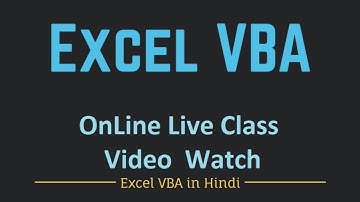 VBA Macros Programming in Hindi - Live Online