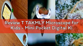 Review T TAKMLY Microscope for Kids - Mini Pocket Digital Kids Microscope, Portable Handheld USB 500