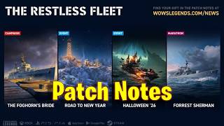 Patchnotes 10-1-26 for World of Warships Legends