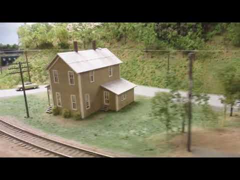 Curt's PRR layout 'walk around' - YouTube