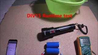 Brinyte DIV15 Runtime test, amazing long!