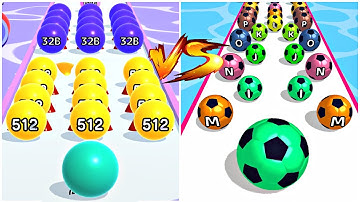 MAX LEVELS A-Z Run vs BallRun2048 🔮💥: All Levels Gameplay Walkthrough Android ,iOS NEW UPDATE