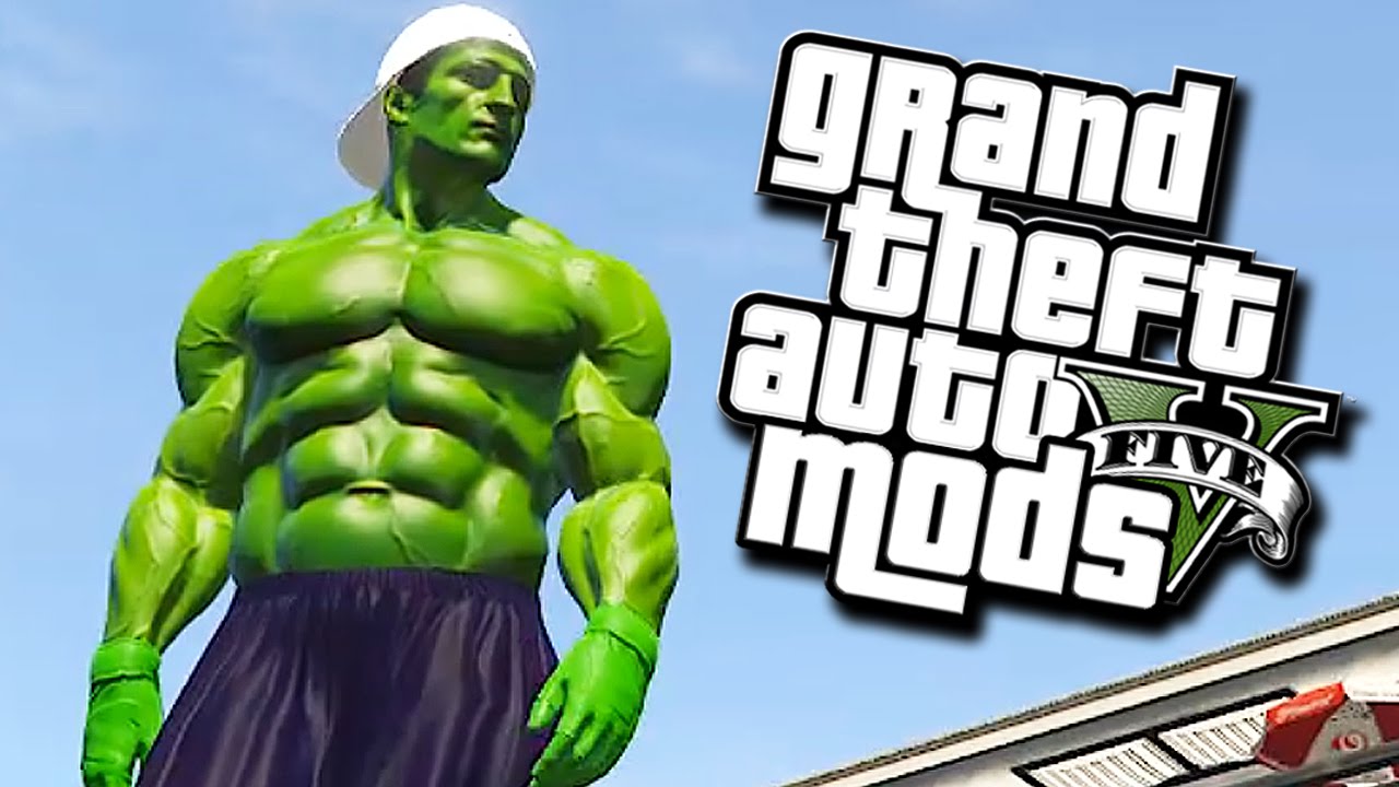 GTA 5 Mods - THE HULK MOD! (Grand Theft Auto 5 PC Mods Funny Moments ...