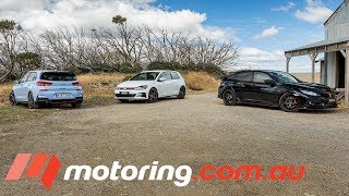 Hyundai i30 N v VW Golf GTI v Honda Civic Type R | motoring.com.au