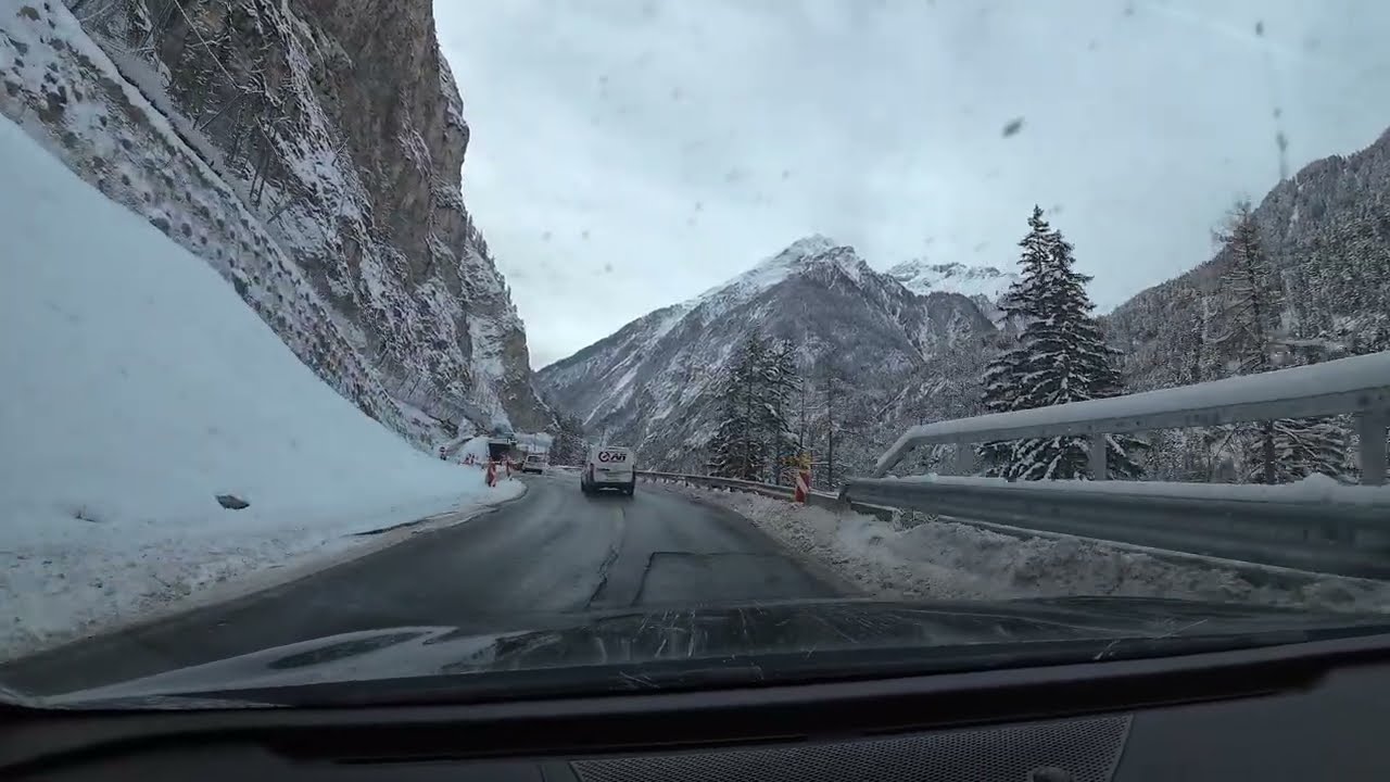 Mooie route door Süd Tirol, Oostenrijk, Italie en Zwitserland.