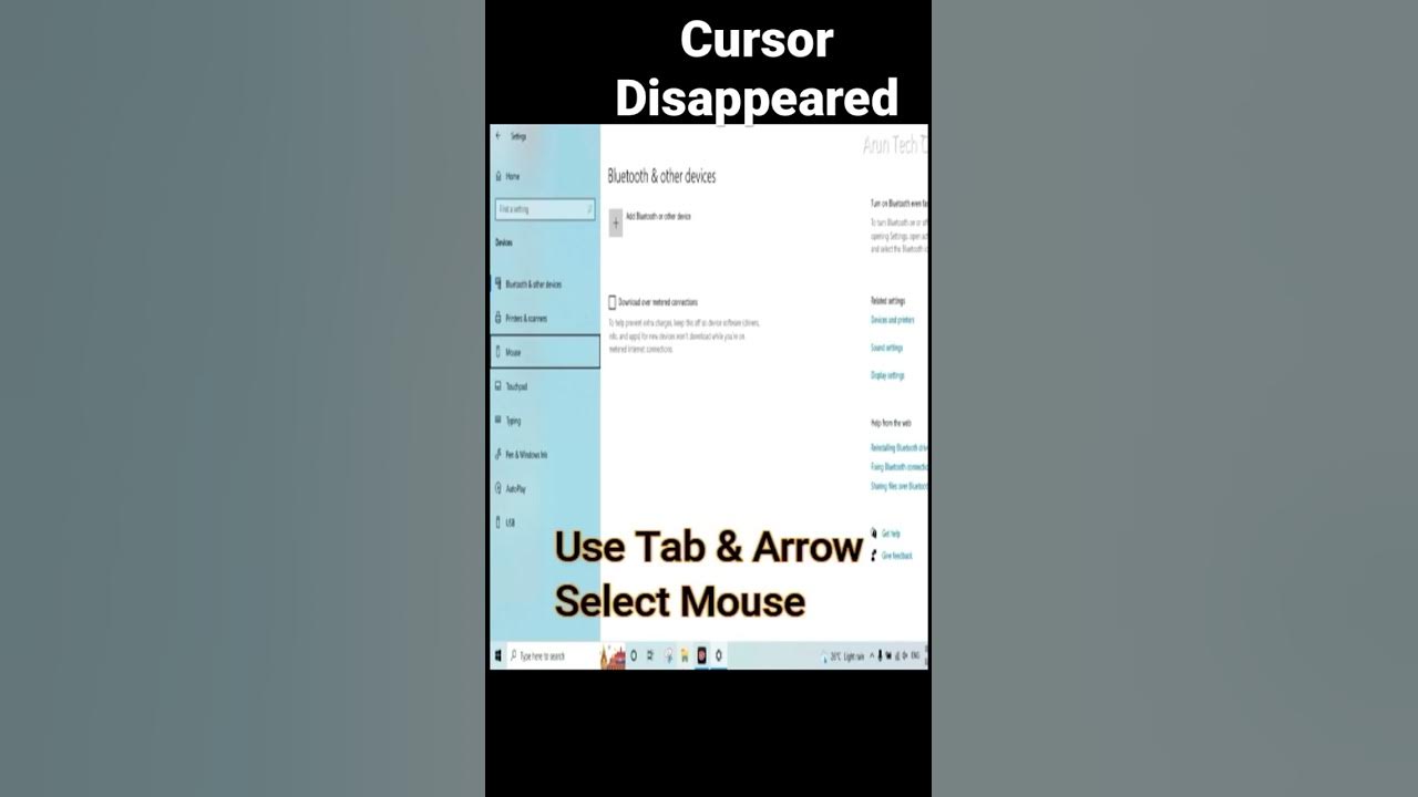 How to fix cursor disappeared problem lenovo cursor problem youtube