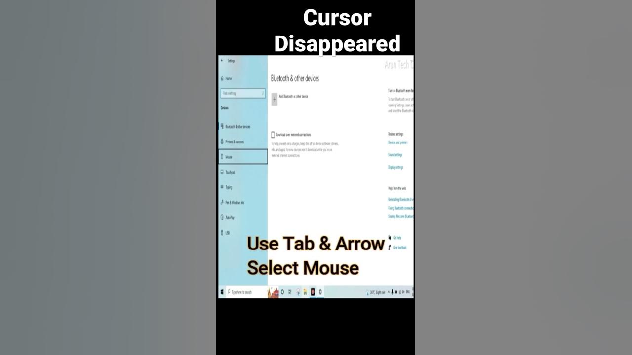 How to fix cursor disappeared problem lenovo cursor problem youtube