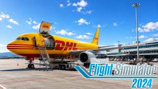 BACK TO HORSE WORK DHL A300  FLIGHT! | Bergamo 🇮🇹 → Leipzig 🇩🇪 | MSFS 2024 ✈️🔥