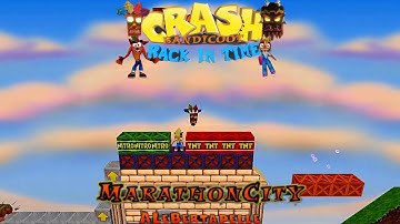 Crash Bandicoot - Back In Time Fan Game: Custom Level: Marathon City By Alebertapella