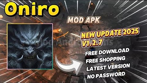 Oniro 1.2.7 Mod Apk Free Shopping New Update 2025