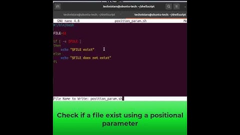 Shell scripting - Positional parameter example #shorts #linux