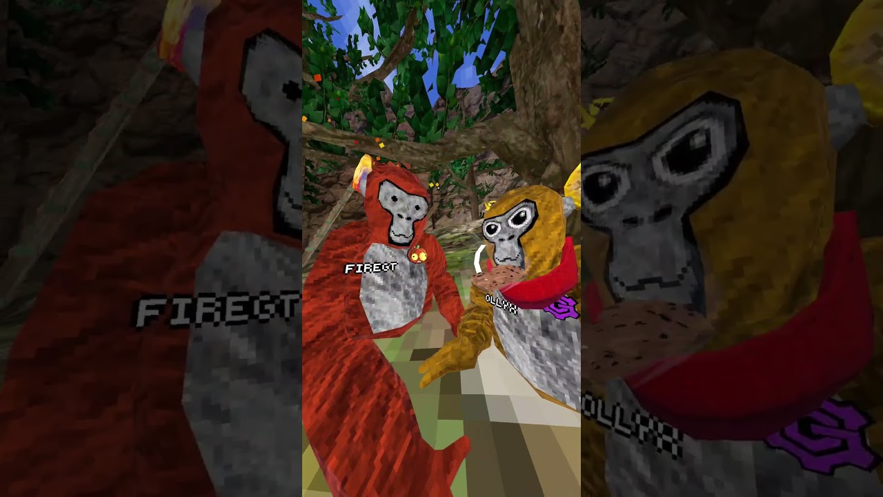 Asking people about the banana badge  