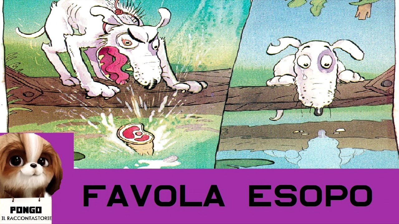 IL CANE E L'OSSO Fiabe per Bambini Favola di ESOPO YouTube