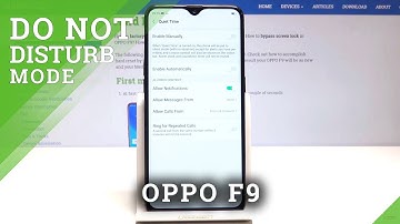 How to Enable Do Not Disturb Mode in OPPO F9 - Mute Sound
