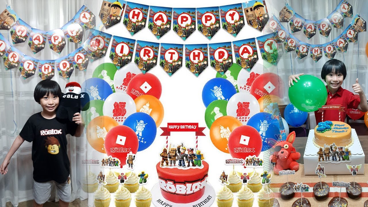 Roblox Theme Birthday Party Supplies Shopee Haul Youtube - diy roblox birthday party decorations