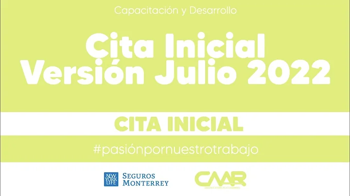 CITA INICIAL JULIO 2022 // TEAM CAAR