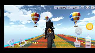 #gaming #bikegames #androidgames  Superhero🦸bike😱stunts games🎮 [GT Mode] mission #15✌️complete💯 screenshot 2