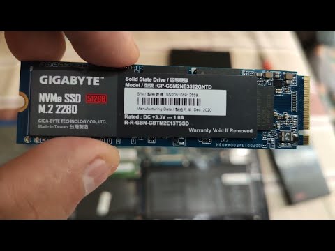 INSTALACION DE DISCO SSD M.2 NVMe MARCA GIGABYTE EN LAPTOP HP