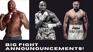 BIG FIGHTS ANNOUNCED! WHYTE VS WALLIN, PARKER VS CHISORA 2, MIKEY GARCIA BACK IN ACTION!