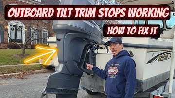 Outboard Motor Tilt Trim Problem. How To Fix A Yamaha F225 Tilt Trim That Does Not Work.