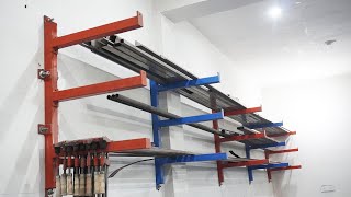 Workshop Storage Organizer -Wall mounted Pipe Rack