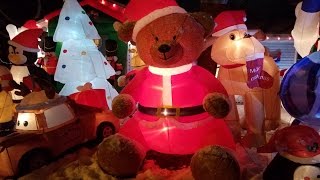 INSANE Christmas Inflatable Decorations! | StewarTV Check out the INSANE amount of Christmas inflatable decorations at this house in Shoreview, MN! Every holiday they FILL their