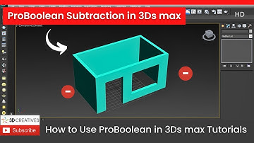 ProBoolean in 3ds max tutorials