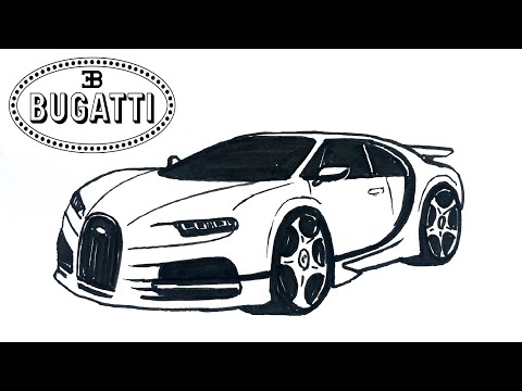 Easy Drawing Bugatti Chrion I Kolay Bugatti Chrion Çizimi I Bugatti Nasıl Çizilir?