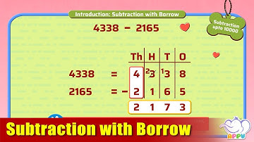G3 - Module 3 - Introduction - Subtraction with Borrow | Appu Series | Grade 3 Math Learning