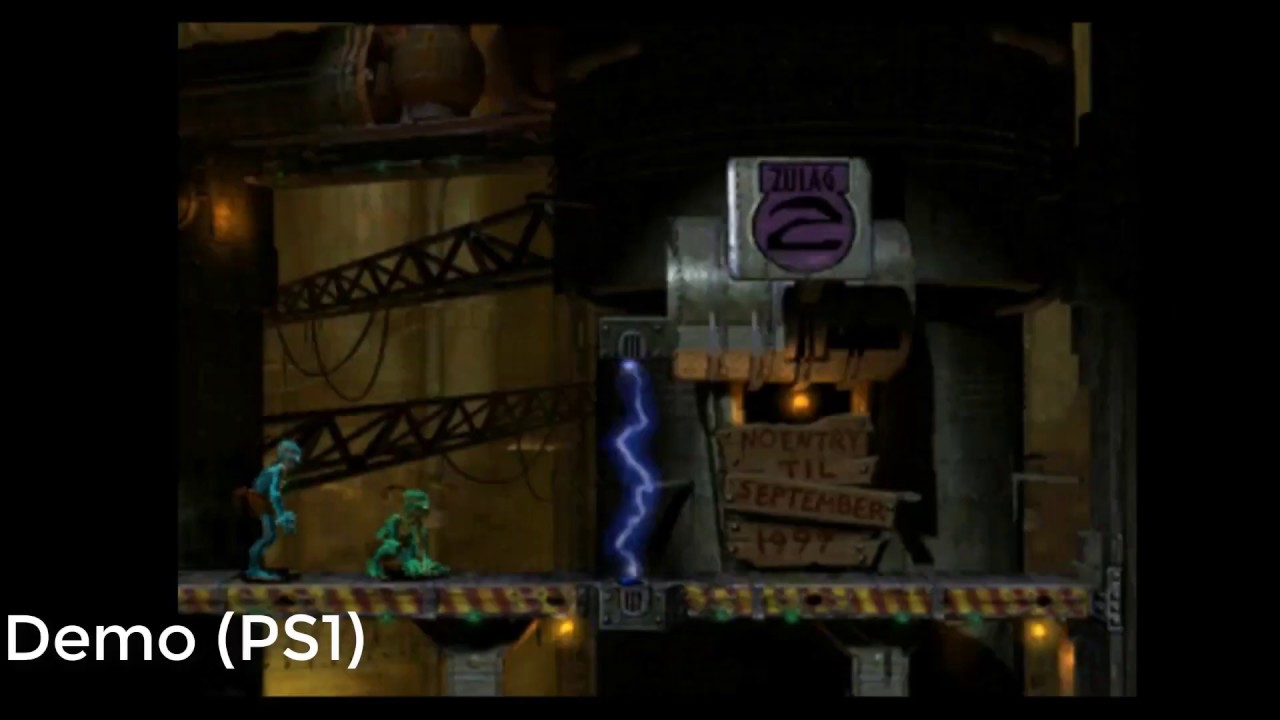 Oddworld Abe's Oddysee - Wrong Demo Screen in Rupture Farms