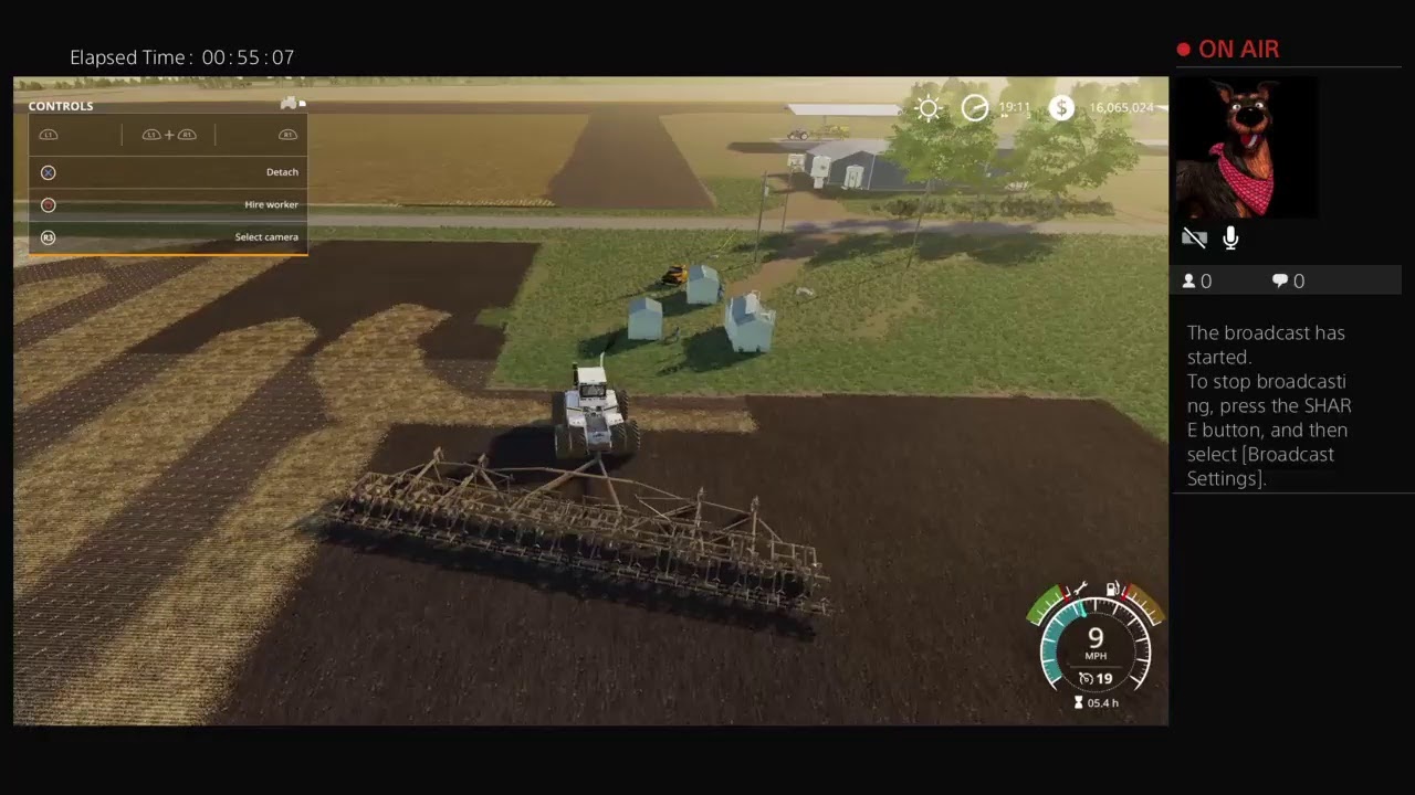 Fs19  lidaacres's Live PS4 Broadcast