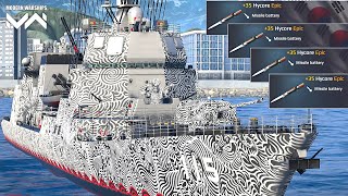 JS Akizuki (DD-115) New BP Ship With Full Hycore Buffed Missile Gameplay - Modern Warships