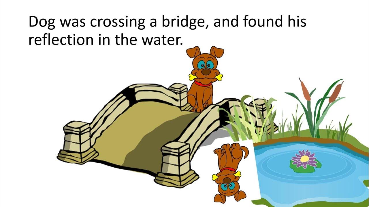 Learn Konkani Children's Story "The Dog and his reflection" YouTube