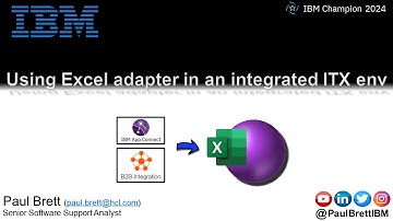 Using Excel adapter in an integrated ITX env