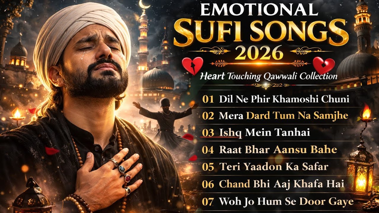 Non Stop Sufi Songs 💛 Heart Touching & Emotional Kalam | Soulful Islamic Sufi Music