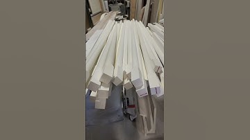 Custom PVC millwork #railings #carpentry #cncrouter #maker #architecturedesign
