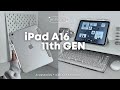 IPad 11th Gen Unboxing 2025 A16 Silver Accessories Apple Pencil USB C Aesthetic Customization 