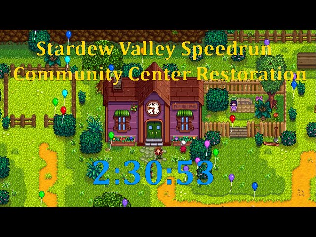 Stardew Valley Speedrun  Community Center% Glitchless in 2:43:24 