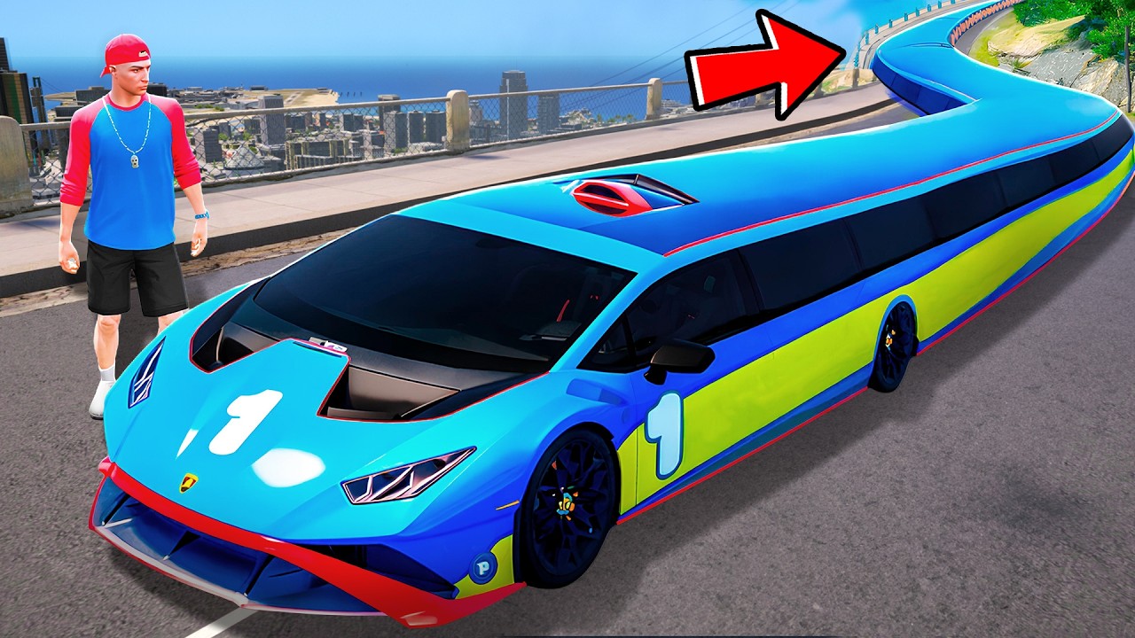 Jede Minute +1 METER Längeres Auto in GTA 5!