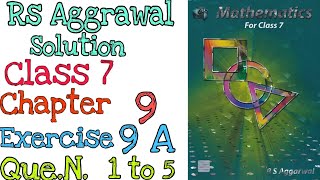 Rs Aggarwal class 7 Exercise 9A Question number 1,2,3,4,5 | Unitary Method | MD Sir