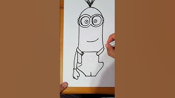 How to Draw MINION Kevin Easy in 15 Seconds | #Shorts #MrUsegoodART