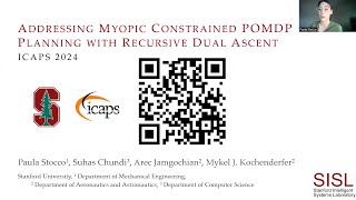 Addressing Myopic Constrained POMDP Planning with Recursive Dual Ascent