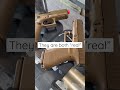 Both real, I touched them. Both shoot……  technically, but BB vs 9mm  #airsoft #9mm