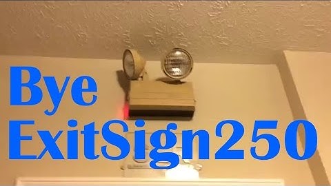 Exit Sign Set Up 9 With ExitSign250 In The S.E.R.! Final Video!
