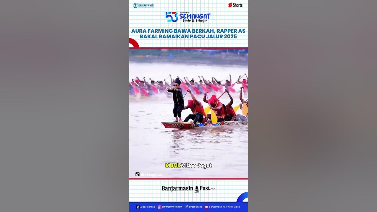 Efek Tren Aura Farming Mendunia, Rapper AS Melly Mike Siap Ramaikan Festival Pacu Jalur Riau 2025