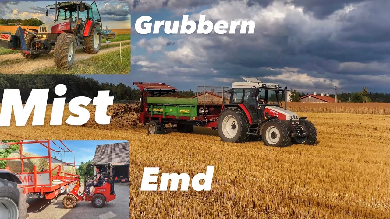 Mistfahren und Grubbern | Zweiter Schnitt Pressen